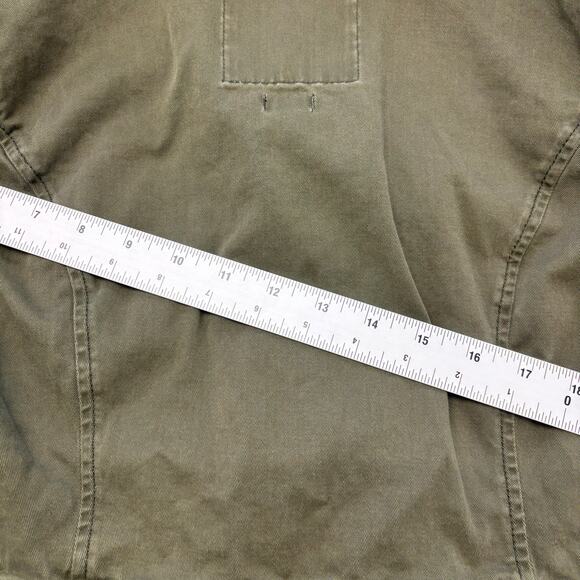 Hollister Olive Green Womens M Stretch‎ Cinch Waist Button Military Field Jacket - Picture 9 of 9